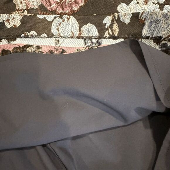 Gal Meets Glam Presley Jacquard Dress Embroidered Textured Back Zip Size 8 - Picture 8 of 13